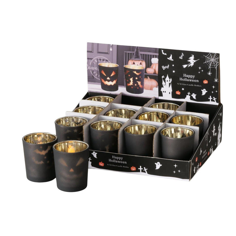 Afbeelding laden in galerijviewer, Boltze home boltze theelichthouder halloweeny ø5,5cm