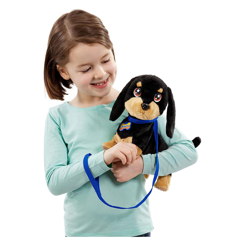 Afbeelding laden in galerijviewer, Goliath animagic waggles knuffel hond - zwart - interactieve knuffel - wandel en communiceer met waggles