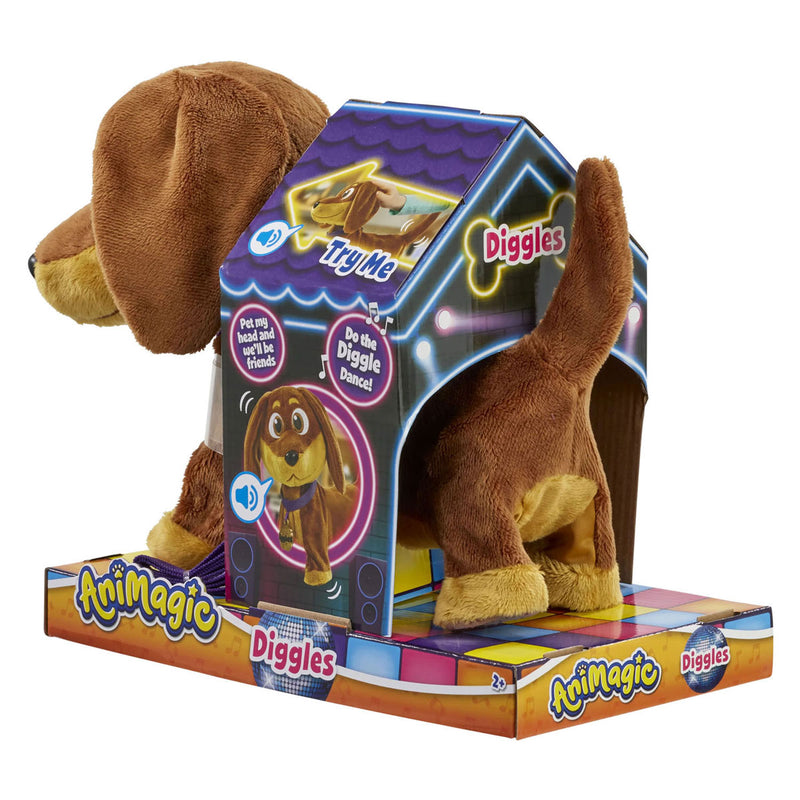 Afbeelding laden in galerijviewer, Goliath animagic diggles hond interactieve knuffel