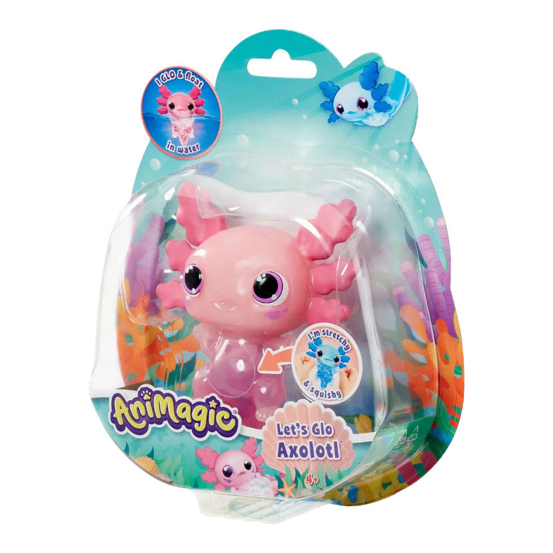 Afbeelding laden in galerijviewer, Goliath animagic let's glo axolotl roze - speelfiguur - lichtgevende axolotl