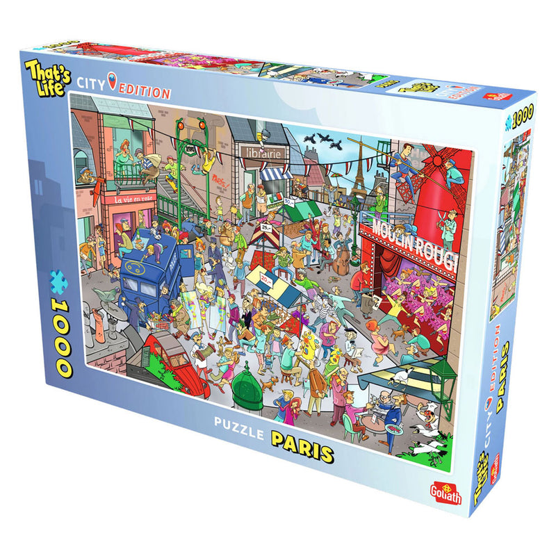 Afbeelding laden in galerijviewer, Goliath games golitath that's life city edition: parijs legpuzzel - 1000st.