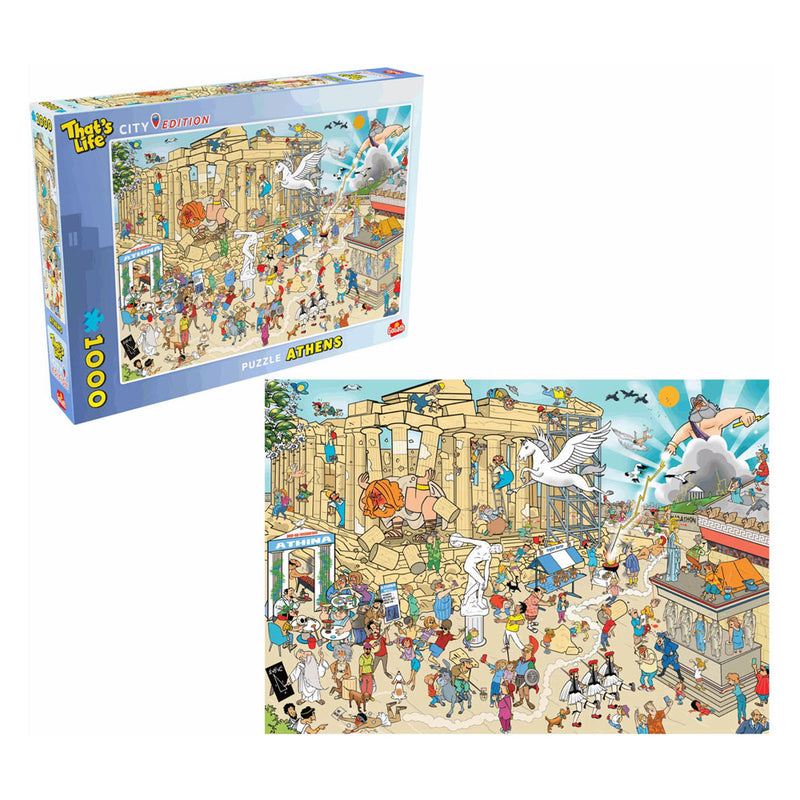 Afbeelding laden in galerijviewer, Goliath that's life city edition: athens legpuzzel - 1000st.