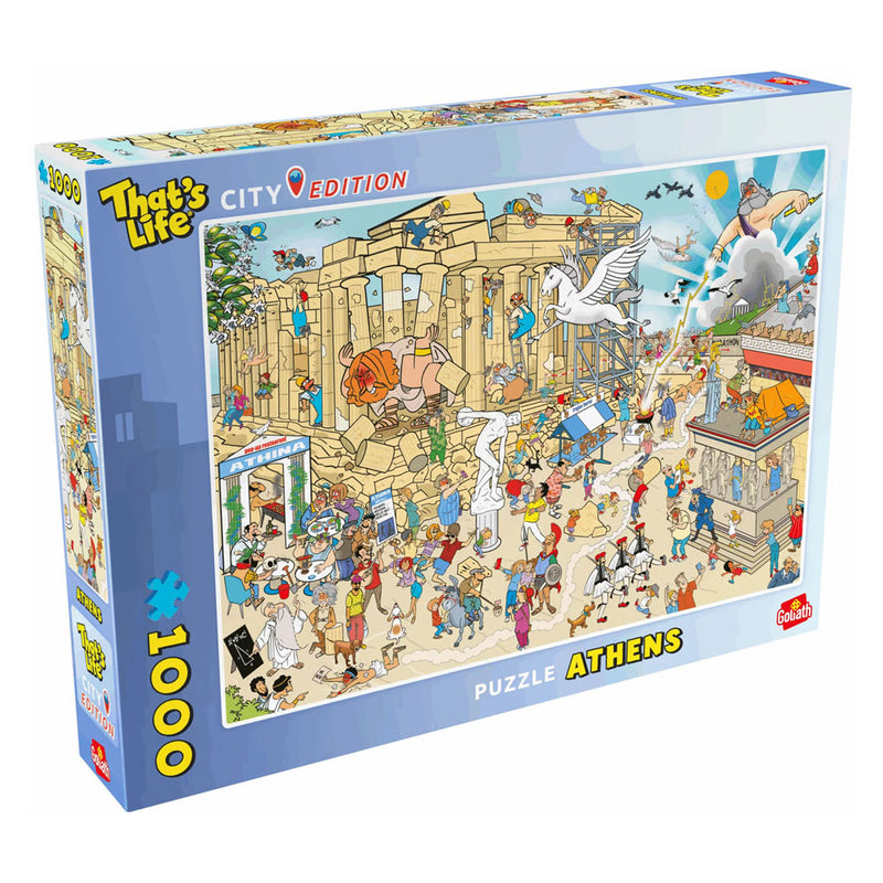 Afbeelding laden in galerijviewer, Goliath that's life city edition: athens legpuzzel - 1000st.