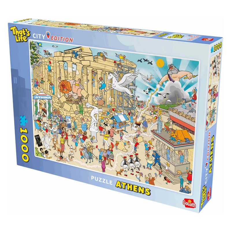Afbeelding laden in galerijviewer, Goliath that's life city edition: athens legpuzzel - 1000st.