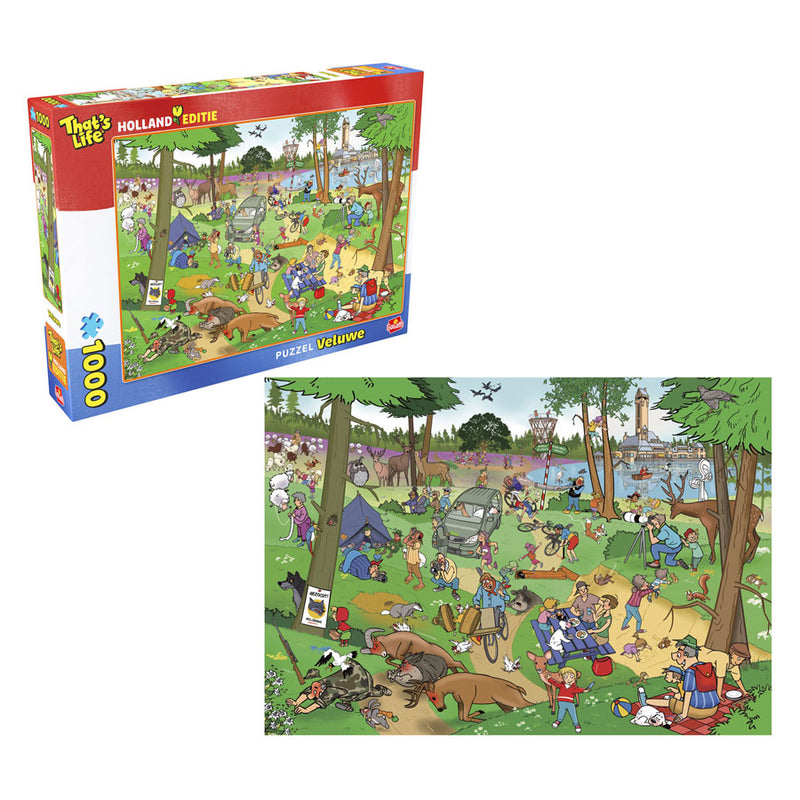 Afbeelding laden in galerijviewer, Goliath games goliath that's life hollandse editie: de veluwe legpuzzel - 1000st.