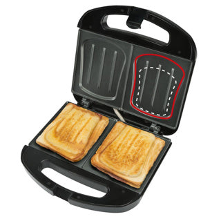 Afbeelding laden in galerijviewer, Bourgini sandwich maker xxl black