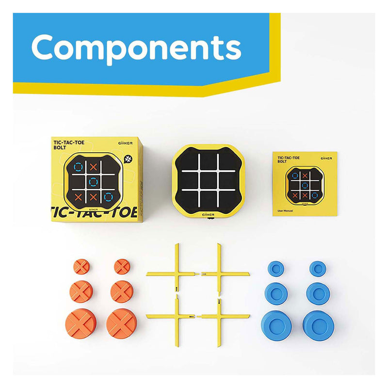 Afbeelding laden in galerijviewer, Giiker tic-tac-toe bolt spel - geel