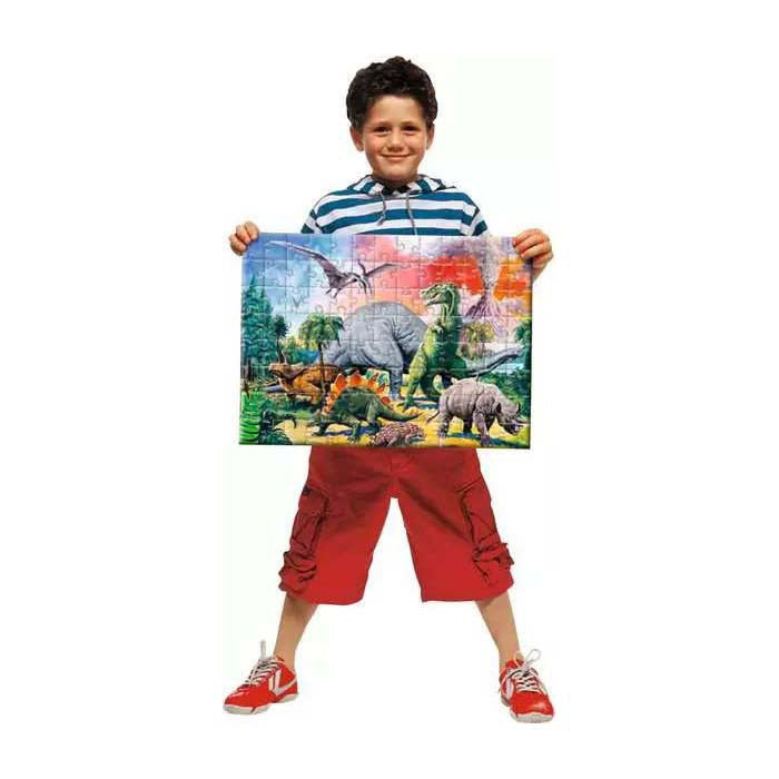 Afbeelding laden in galerijviewer, Ravensburger tussen de dinosauriërs – xxl puzzel 100 stukjes