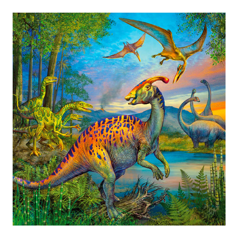 Afbeelding laden in galerijviewer, Ravensburger puzzel dinosauriërs 3x49 stuks