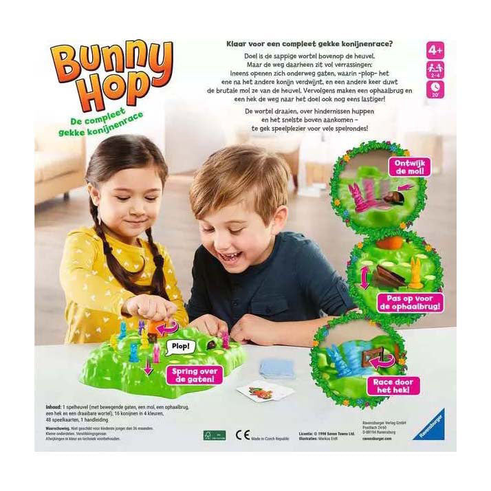 Afbeelding laden in galerijviewer, Ravensburger bunny hop bordspel