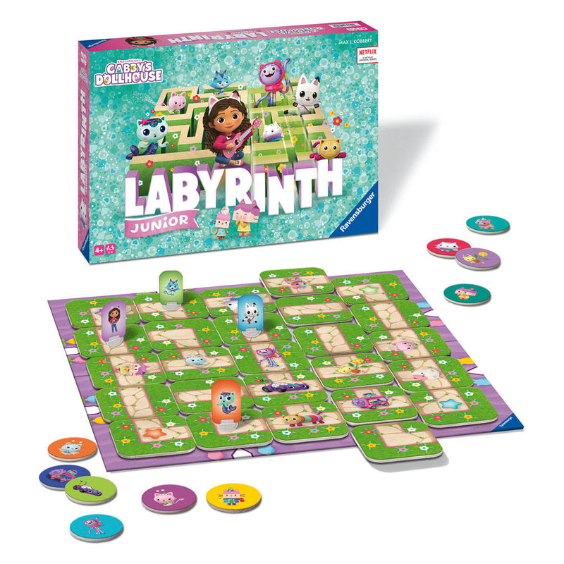 Afbeelding laden in galerijviewer, Ravensburger gabby's poppenhuis junior laybrinth bordspel