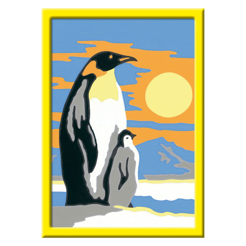 Afbeelding laden in galerijviewer, Ravensburger creart schilderen op nummer - pinguïn familie