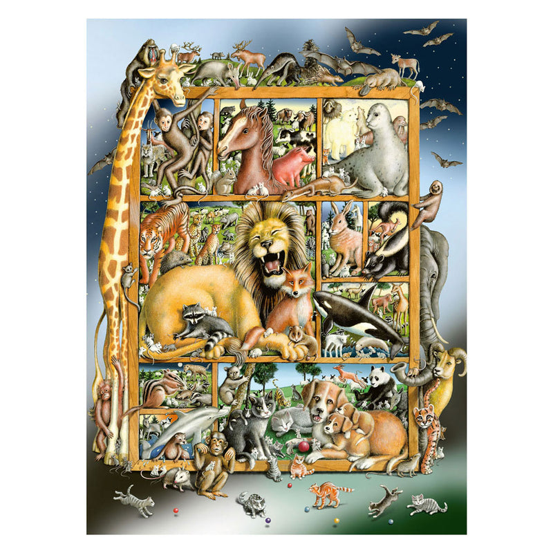Afbeelding laden in galerijviewer, Ravensburger puzzel dieren collage - legpuzzel - 100 xxl stukjes
