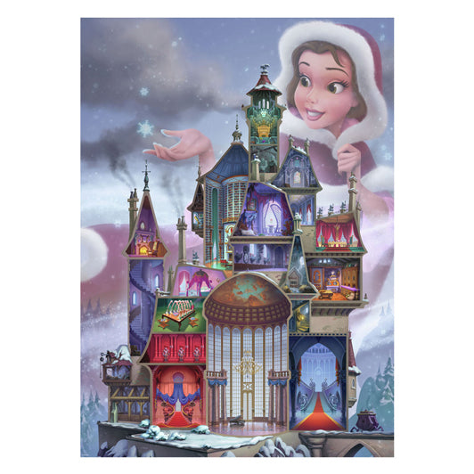 Afbeelding laden in galerijviewer, Ravensburger legpuzzel disney castles belle, 1000st.