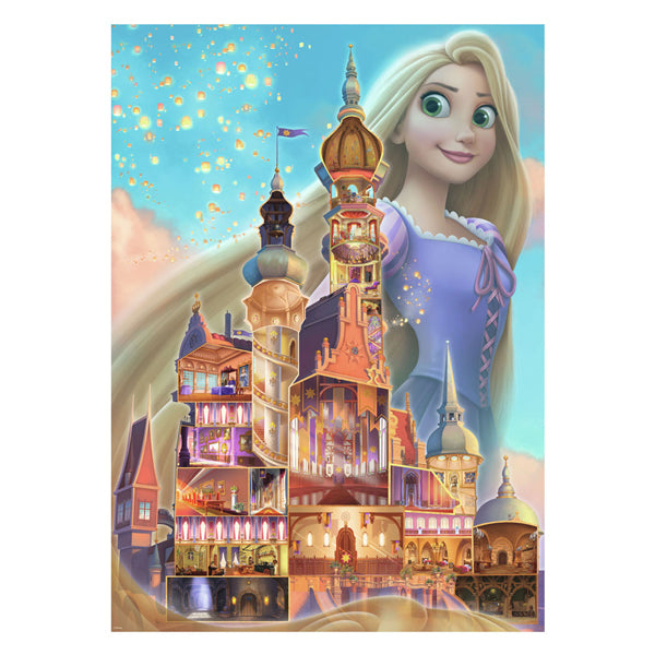 Afbeelding laden in galerijviewer, Ravensburger puzzel disney castles rapunzel - 1000 stukjes legpuzzel.