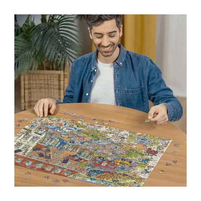 Afbeelding laden in galerijviewer, Ravensburger legpuzzel holiday resort 2: the hotel, 1000st.