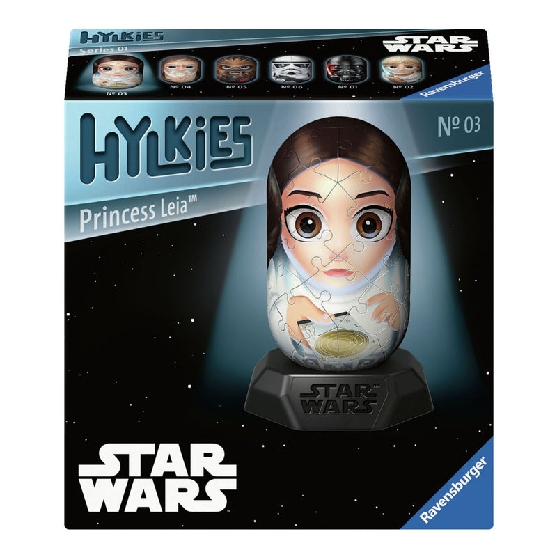Afbeelding laden in galerijviewer, Ravensburger 3d puzzel hylkies star wars princess leia, 54st.