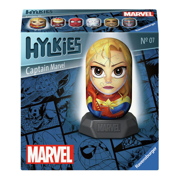 Afbeelding laden in galerijviewer, Ravensburger 3d puzzel hylkies marvel captain marvel, 54st.