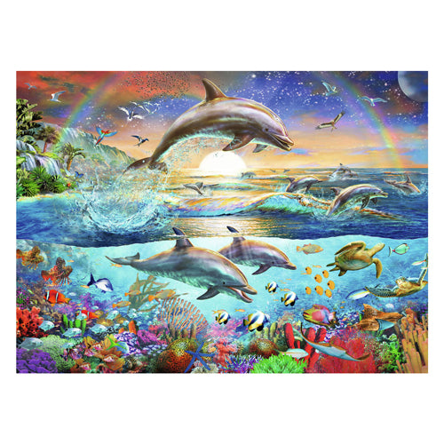 Afbeelding laden in galerijviewer, Ravensburger puzzel dolfijnenparadijs - legpuzzel - 300 stukjes