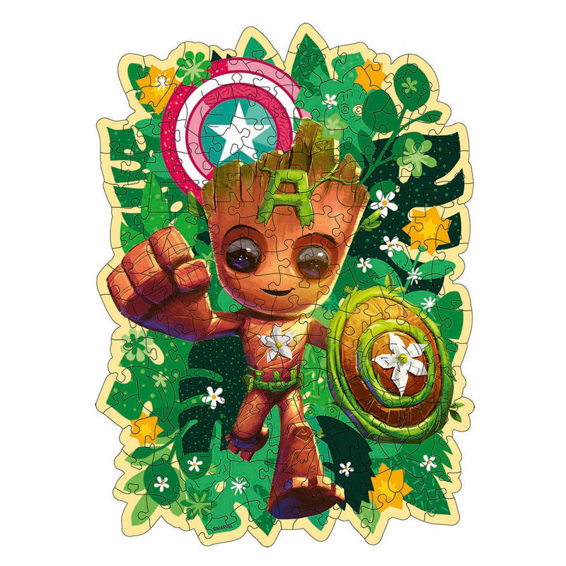 Afbeelding laden in galerijviewer, Ravensburger houten legpuzzel marvel groot, 150st.