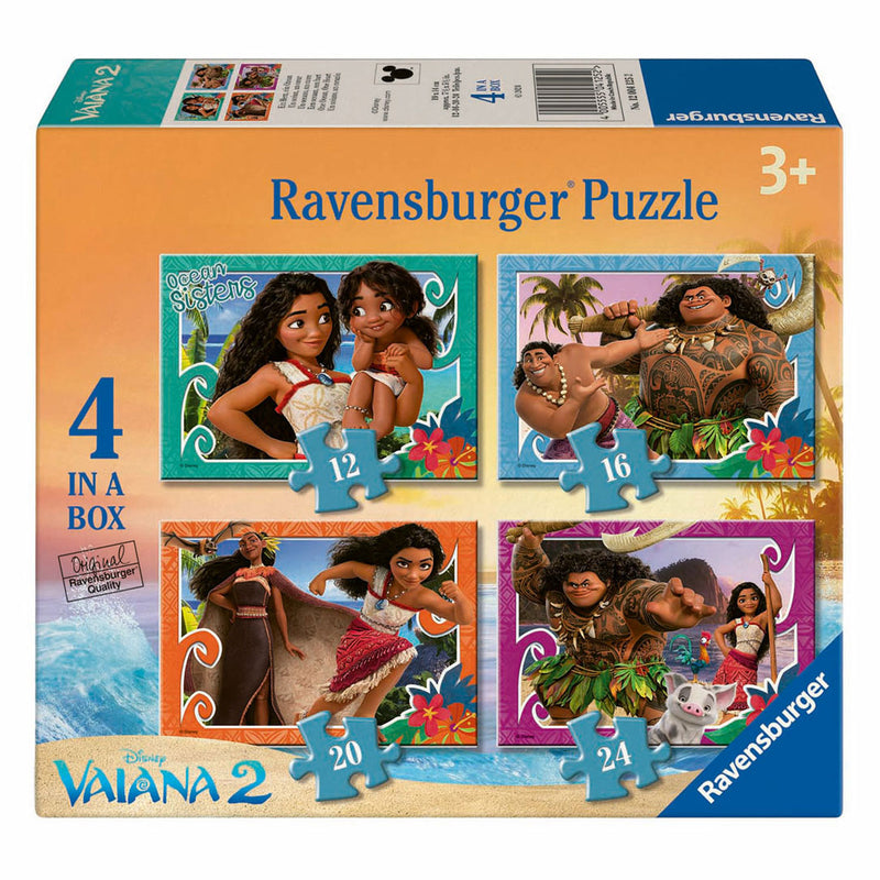Afbeelding laden in galerijviewer, Ravensburger legpuzzel 4in1 disney vaiana 2