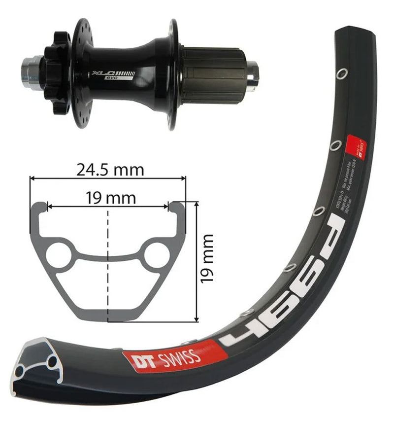 Afbeelding laden in galerijviewer, Xlc rw-a19 rear wheel 29 disc 12mm