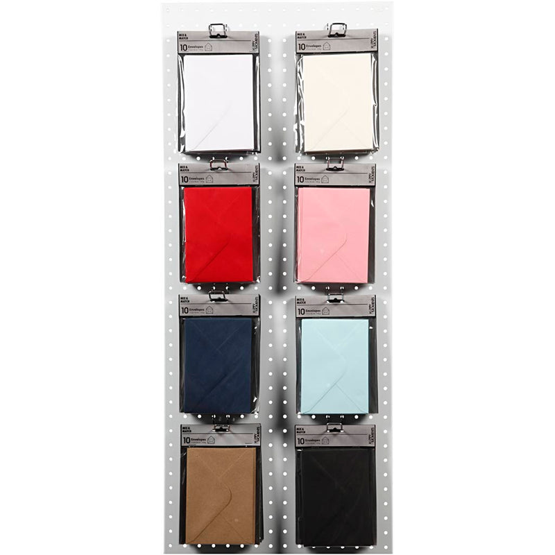 Afbeelding laden in galerijviewer, Https: www.cchobby.nl enveloppen-afmeting-envelop-11-5x16-cm-110-gr-zwart-blauw-rood-wit-8x10-doos-1-doos