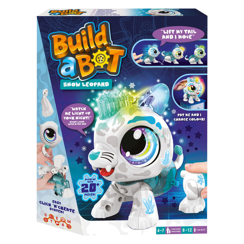 Afbeelding laden in galerijviewer, Goliath Build a Bot Lights Sneeuw Luipaard Interactieve Robot