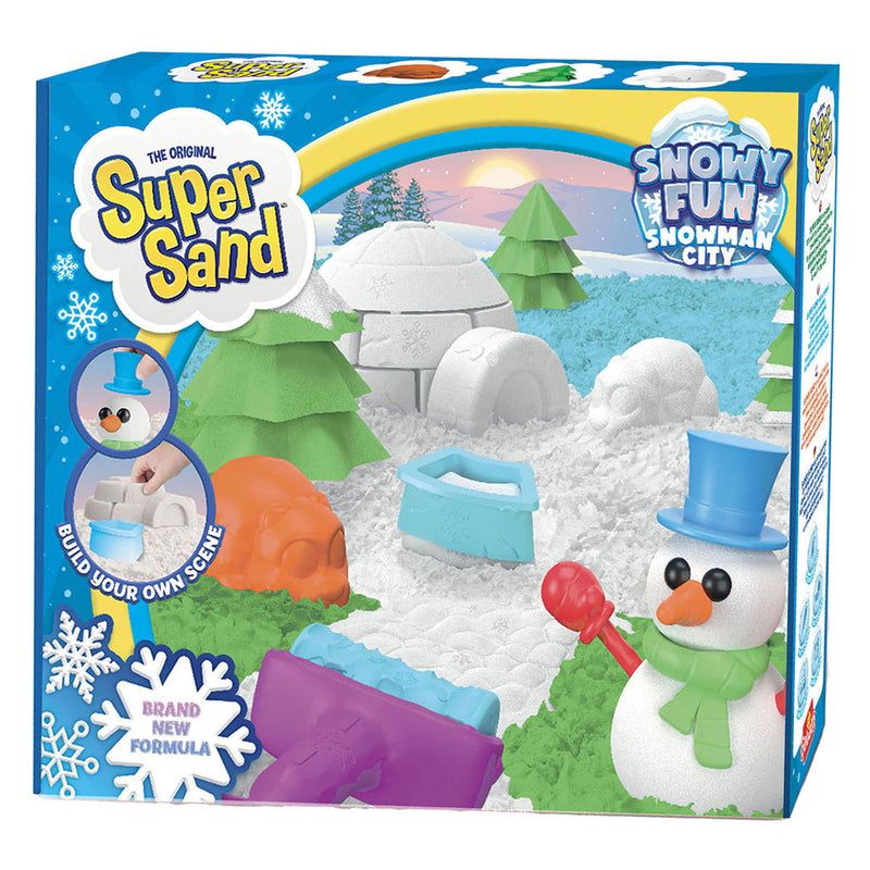 Afbeelding laden in galerijviewer, Super Sand Snowy Fun - Snowman City Speelset