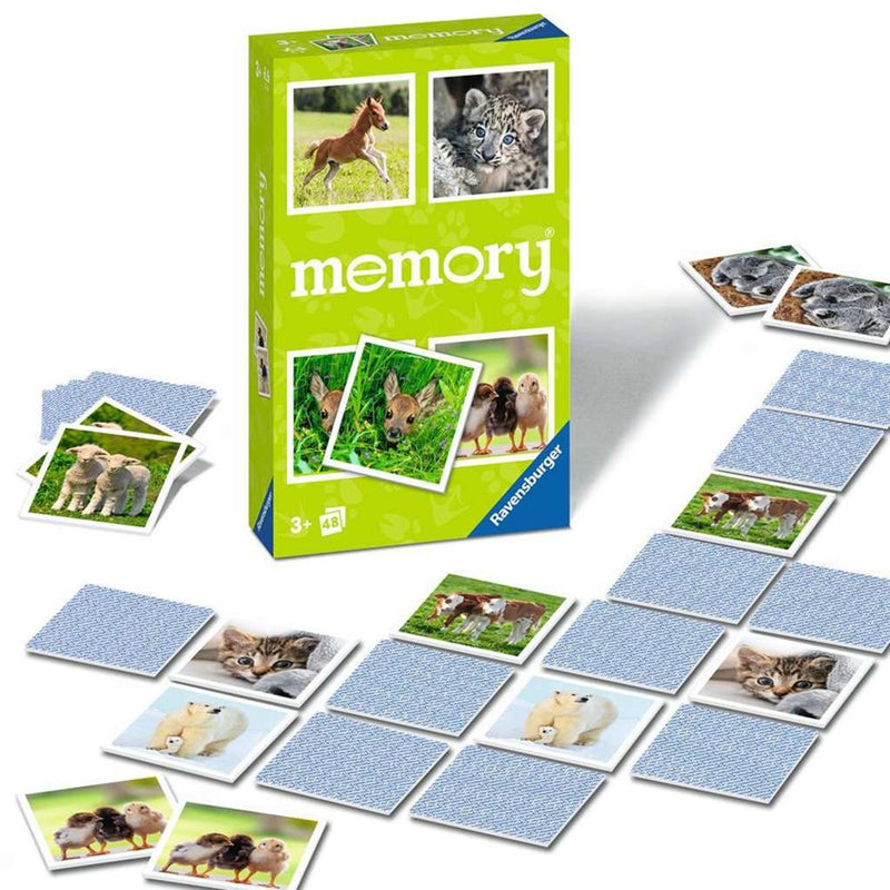 Afbeelding laden in galerijviewer, Ravensburger spel memory jonge dieren pocket