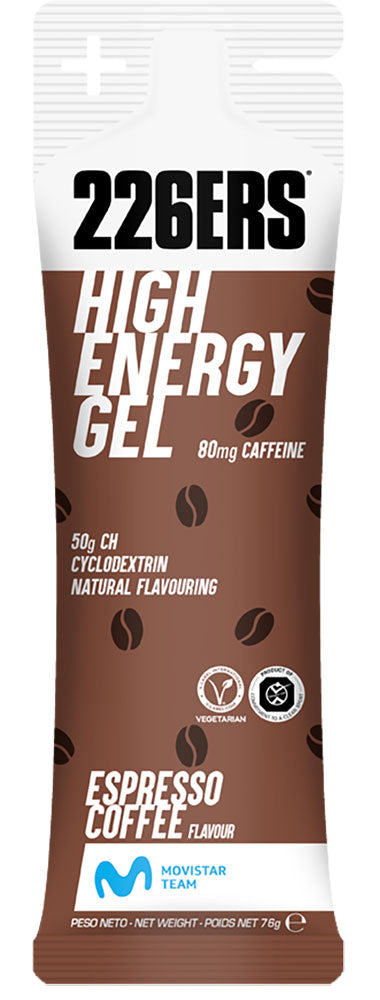 Afbeelding laden in galerijviewer, 226ers high energy 80mg caffeine espresso coffee gel 76g
