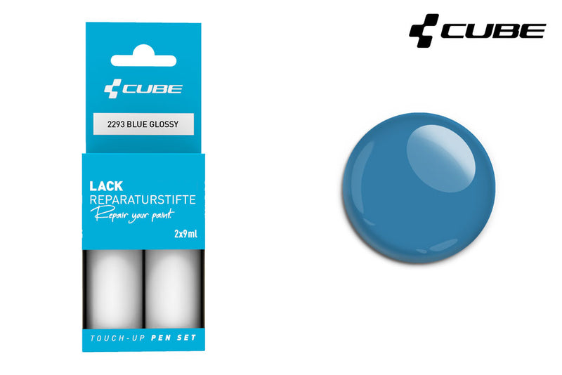 Afbeelding laden in galerijviewer, Cube touch-up pen set blue glossy | #2345
