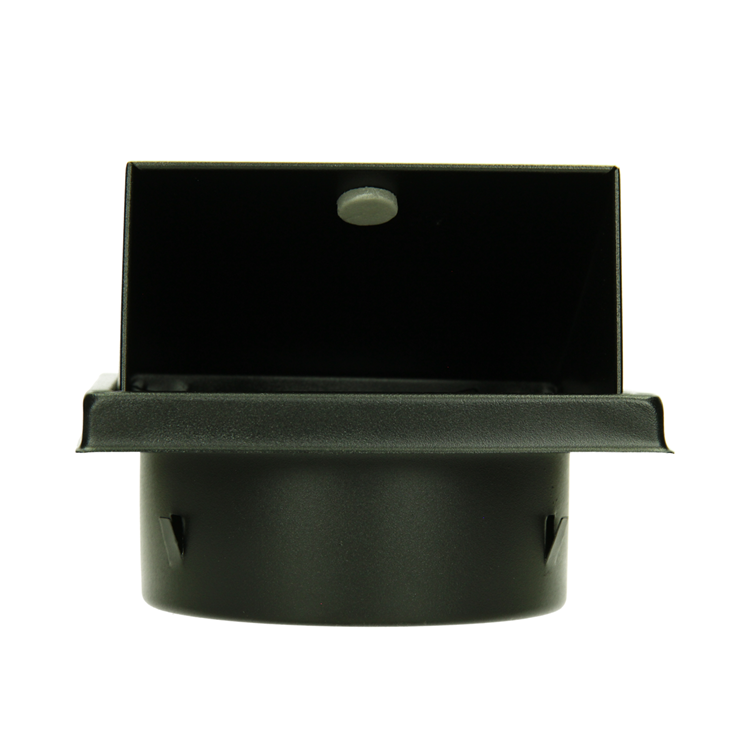 Afbeelding laden in galerijviewer, Renson 1066437 - zwart inox dampkaprooster type 641 ø125mm, opbouw | 2 stuks