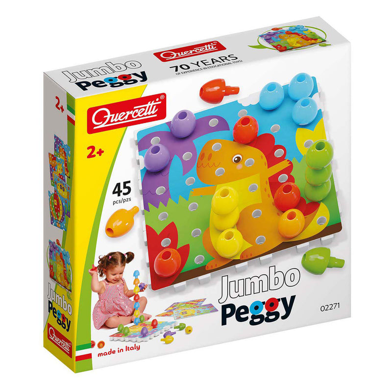 Afbeelding laden in galerijviewer, Quercetti stapelspel jumbo peggy junior karton 45-delig