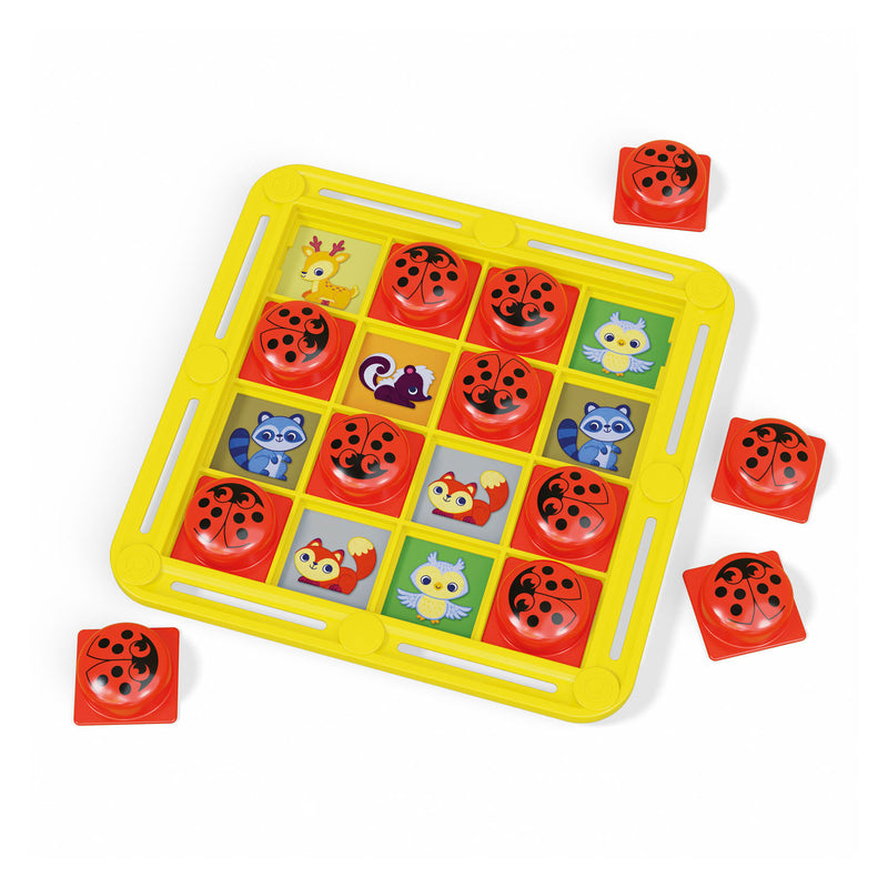 Afbeelding laden in galerijviewer, Quercetti educatief spel fantamemo lieveheersbeestje mozaïek.