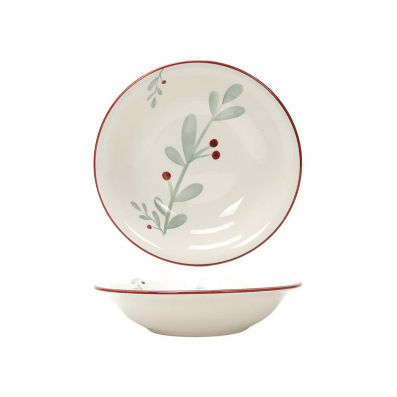 Afbeelding laden in galerijviewer, Svenska living diepbord 'berry' rood ø20,5cm