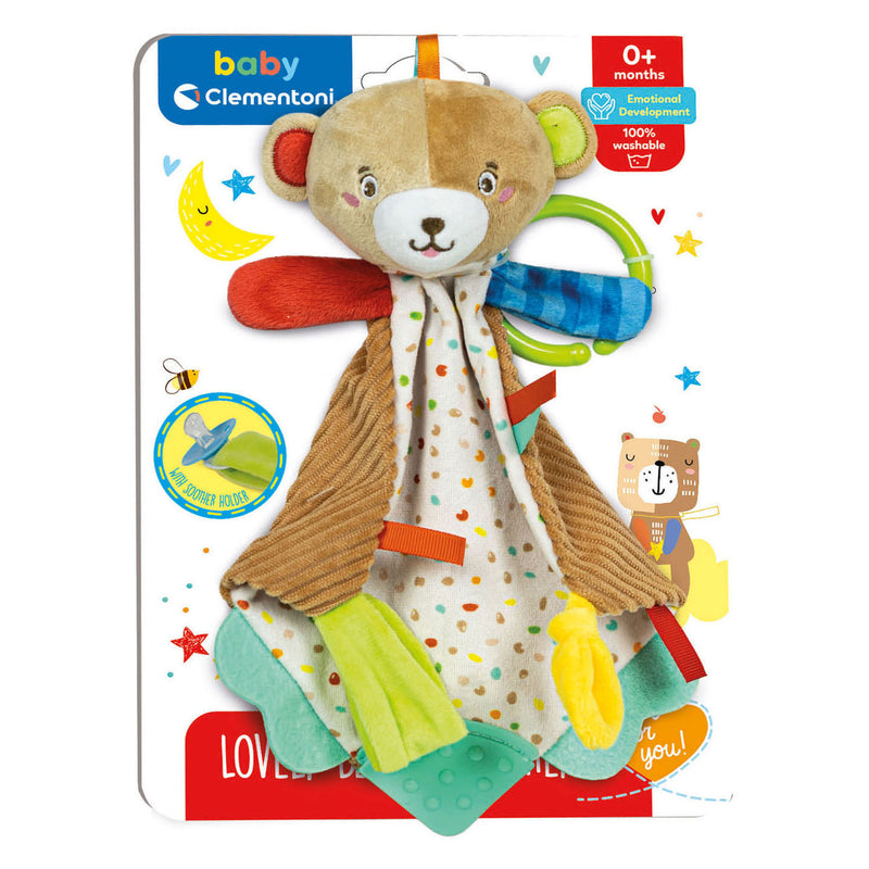 Afbeelding laden in galerijviewer, Clementoni baby - pluchen rammelaar beer