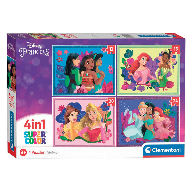 Afbeelding laden in galerijviewer, Clementoni puzzels disney princess, 4in1