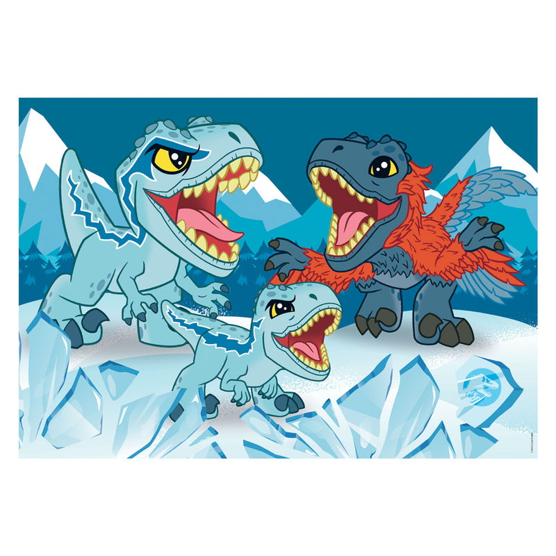 Afbeelding laden in galerijviewer, Clementoni legpuzzel super color jurassic world, 2x20st.