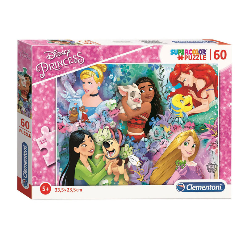 Afbeelding laden in galerijviewer, Clementoni legpuzzel super color disney princess ii, 60st.