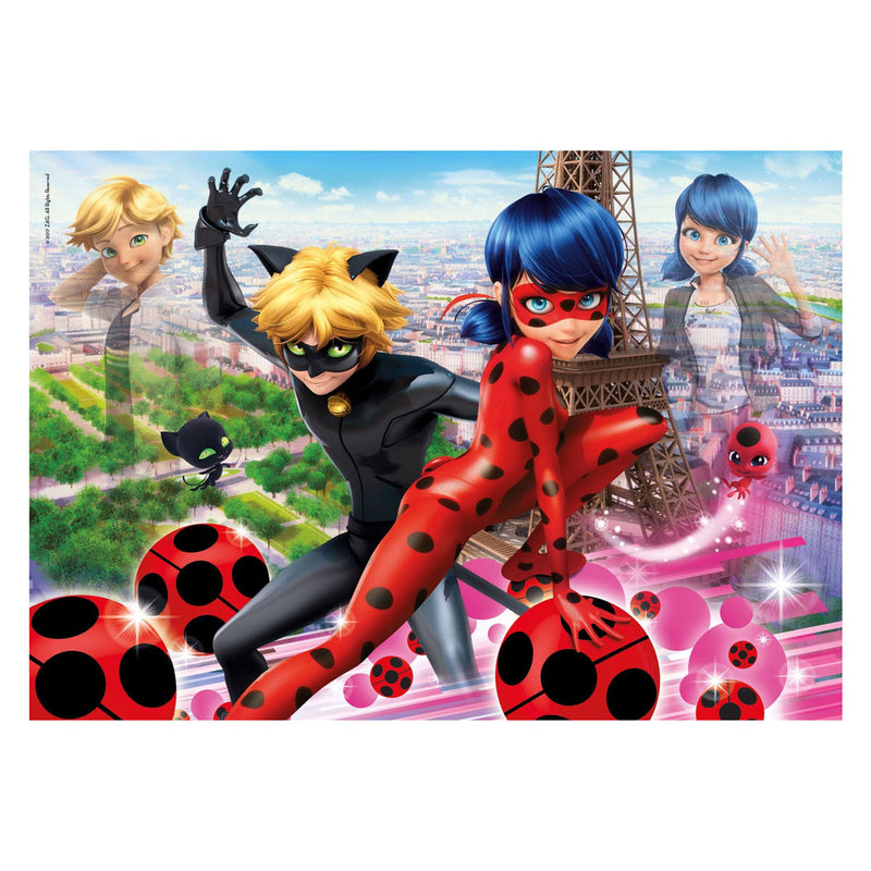 Afbeelding laden in galerijviewer, Clementoni legpuzzel super color miraculous ladybug, 104st.