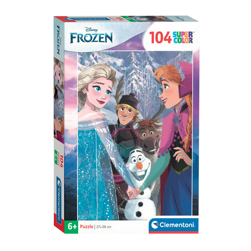 Afbeelding laden in galerijviewer, Clementoni legpuzzel super color disney frozen, 104st.