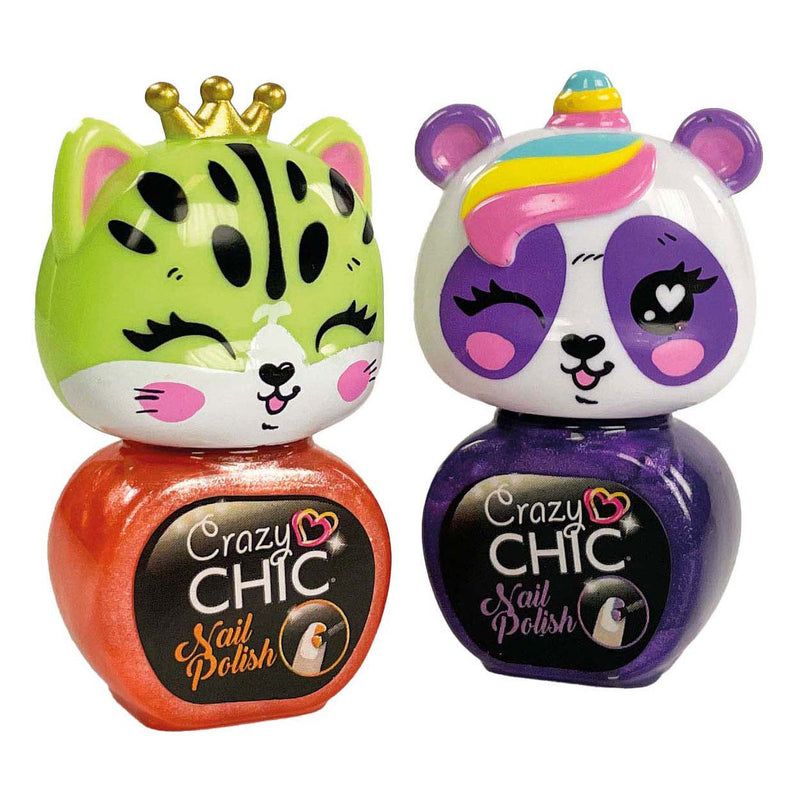 Afbeelding laden in galerijviewer, Clementoni crazy chic - nagellak dieren, 2st.