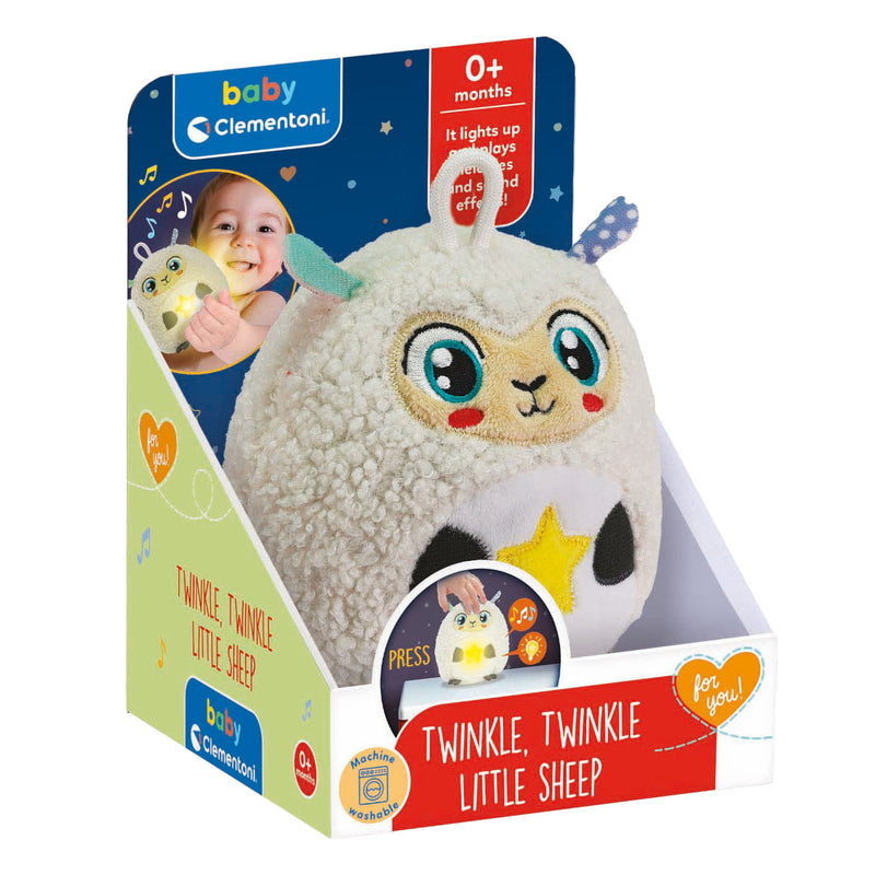 Afbeelding laden in galerijviewer, Clementoni baby twinkle twinkle kleine schaap knuffel nachtlamp