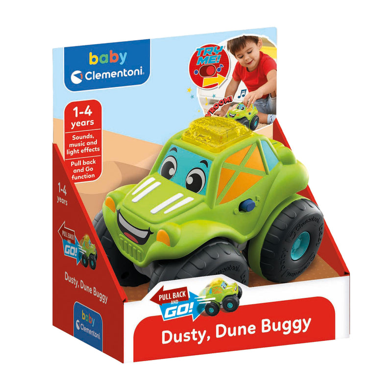 Afbeelding laden in galerijviewer, Clementoni baby pull back buggy met geluid