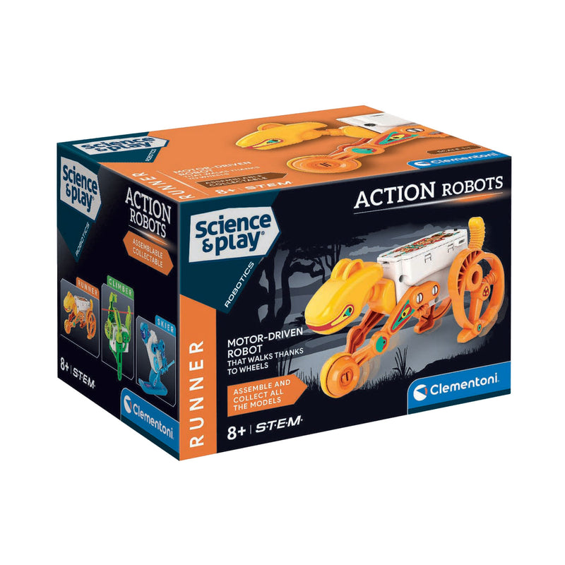 Afbeelding laden in galerijviewer, Clementoni wetenschap en spel action robots - runner