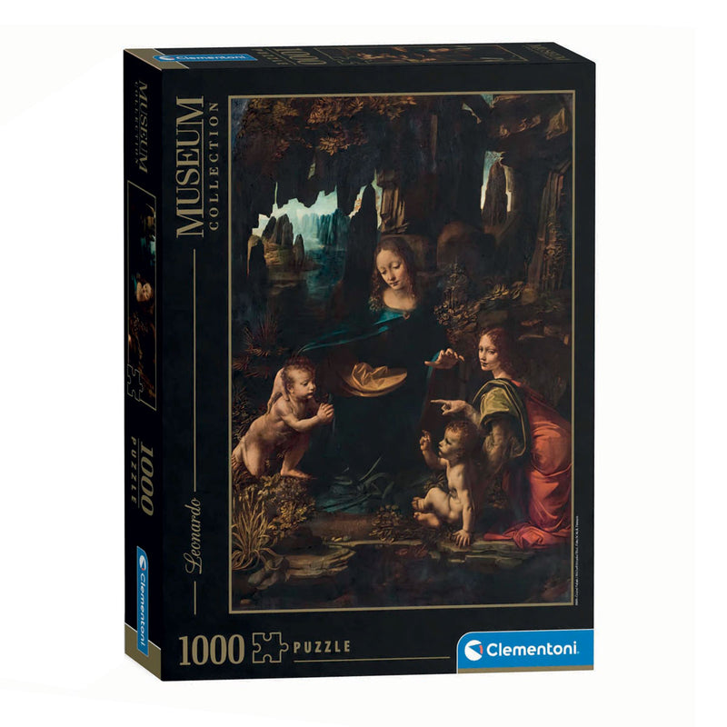Afbeelding laden in galerijviewer, Clementoni legpuzzel kunstwerken madonna in de grot, 1000st.