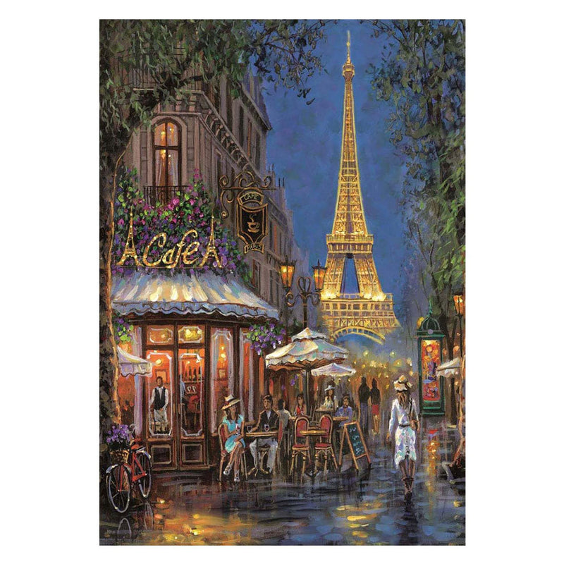 Afbeelding laden in galerijviewer, Clementoni legpuzzel night at the eiffel café, 500st.