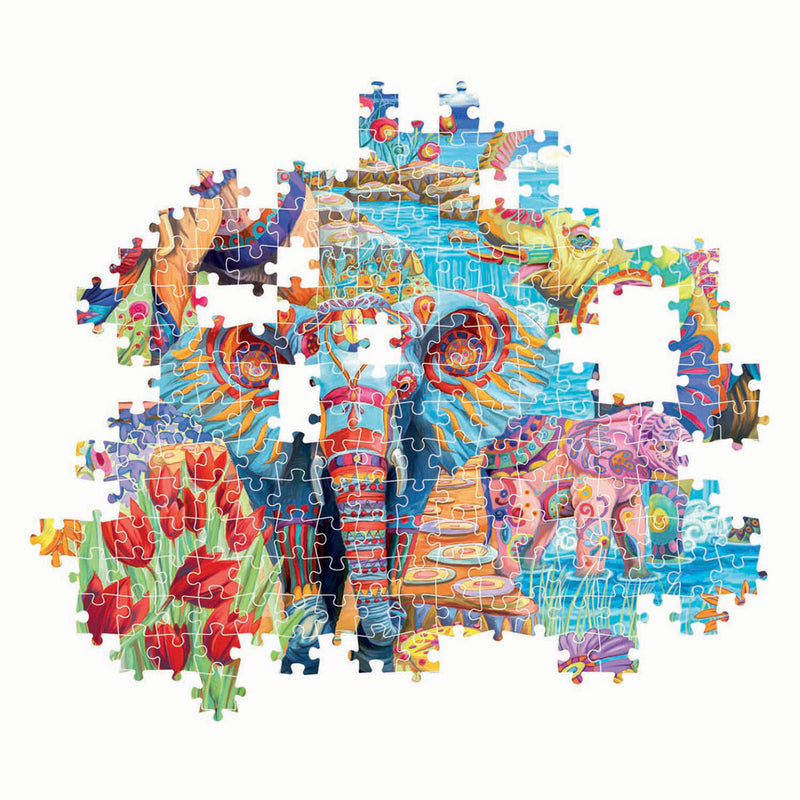 Afbeelding laden in galerijviewer, Clementoni legpuzzel elephants' carnival, 500st.
