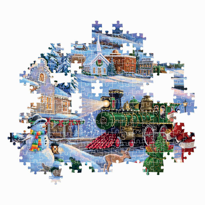 Afbeelding laden in galerijviewer, Clementoni legpuzzel kersttrein - 500st.